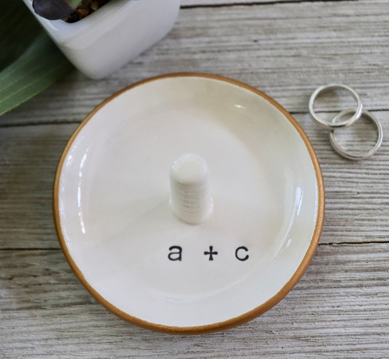 Ring dish, Ring Holder, Engagement gift, Bridal Shower gift, Bridesmaid Gift, Wedding gift, Engagement Ring holder, ring cone, Made to Order image 6