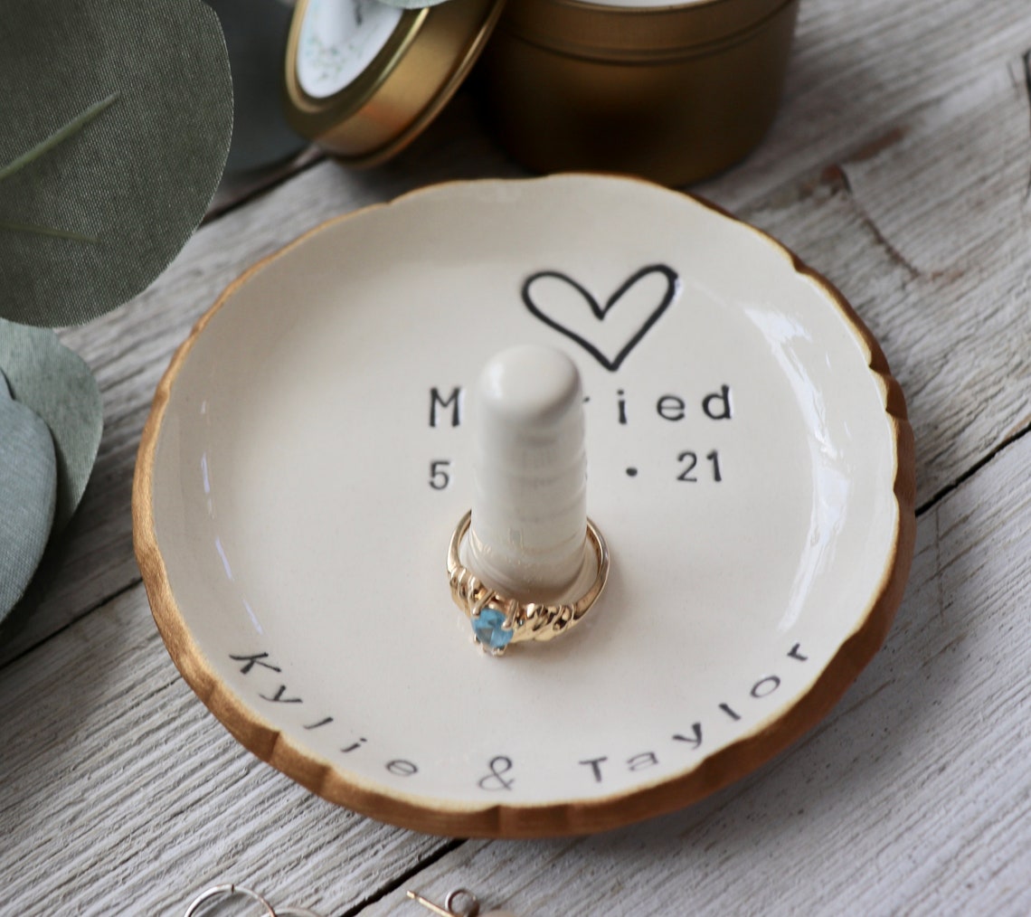 Personalized Ring Holder Custom Wedding Gift Handmade Etsy