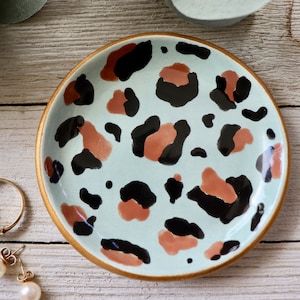 Leopard Ring Dish, Animal Print, Leopard Decor, Cheetah Print, Trinket Dish