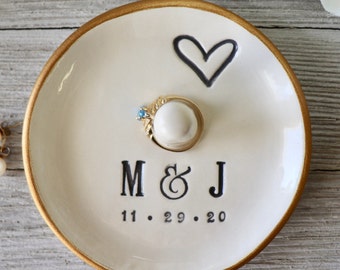 Custom Ring Dish, Ring Dish Personalized, Personalised Ring Dish, Ring Cone, Jewelry Dish, Wedding Ring Dish Personalized, Wedding Gift