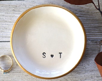 Ring Holder, Ring Dish, Wedding Ring Dish, Couples Gift, Wedding Gift, Modern Gift