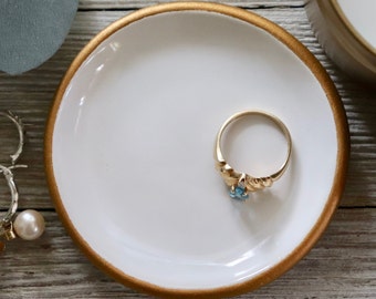 Jewelry Dish, Bridesmaid Proposal, Ring Holder, Bridesmaid Gift, Ring Dish, Gift for Her, Gold, White, Pink, Evergreen, Blue, Gray
