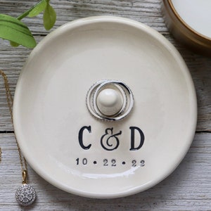 Personalized Ring Dish, Engagement Ring Holder, Wedding Gift ...