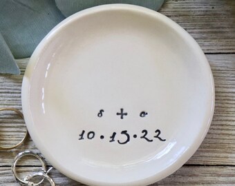 Ring dish, Ring Dishes, Ring Holder, Trinket Dish, Jewelry Dish, Handmade Personalized Pottery