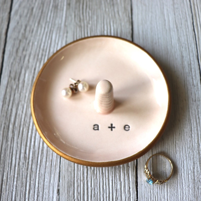 Ring dish, Ring Holders, Engagement gift, Bridal Shower gift, Pink ring dish, Wedding gift, Engagement Ring holder, ring cone, Unicorn dish image 10