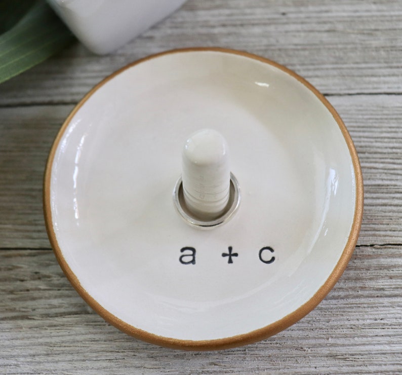 Ring dish, Ring Holder, Engagement gift, Bridal Shower gift, Bridesmaid Gift, Wedding gift, Engagement Ring holder, ring cone, Made to Order image 9
