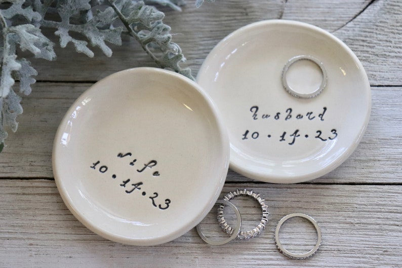 Bride to Be Gift, Ring Holder Gift Set, Bridal Shower Gift, Engagement or Wedding Gift, Husband and Wife Gift image 10