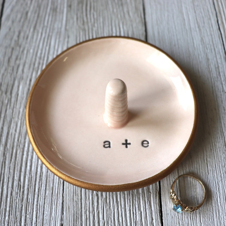 Ring dish Ring Holders Engagement gift Bridal Shower gift Etsy