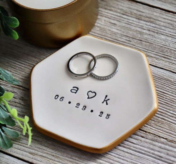 I Promise To Love And Laugh With You - Personalized Custom Jewelry Dish - Gift For Girlfriend