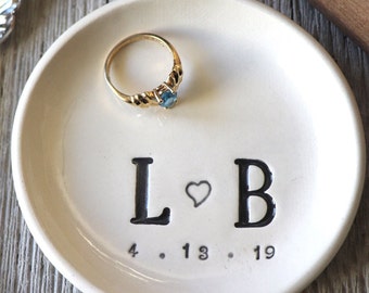 Wedding Gift, Ring Holder, Ring Dish, Newly Engaged Gift, Bridal Shower Gift