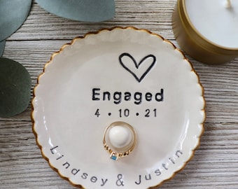 Engagement Ring Holder, Future Daughter In Law Gift, Personalized Ring Dish
