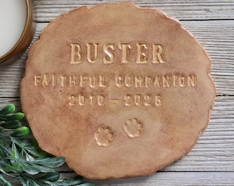 Pet Memorial Stone | Tribute Garden Marker | Indoor Outdoor Pet Memorial | Sympathy Gift