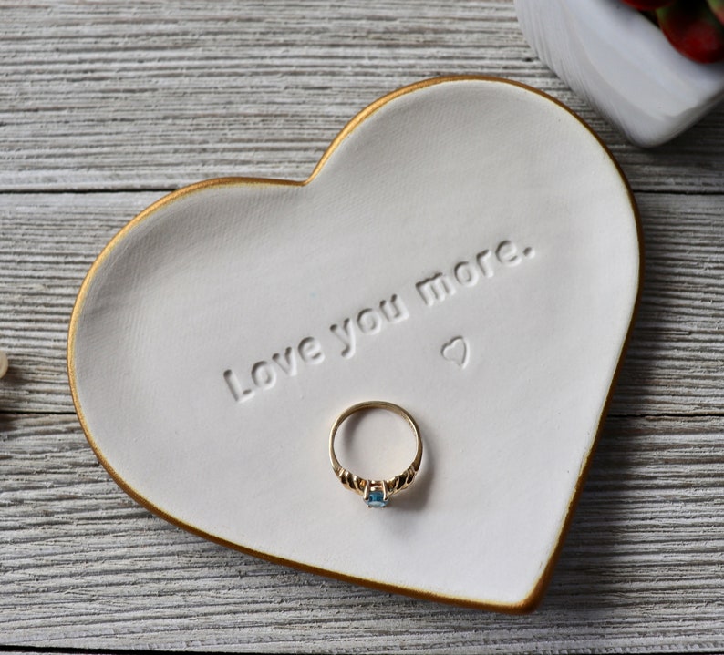 Heart, Gift, 9th Anniversary Gift, Gift for Her, Ring Holder, Girlfriend Gift, MADE TO ORDER image 2