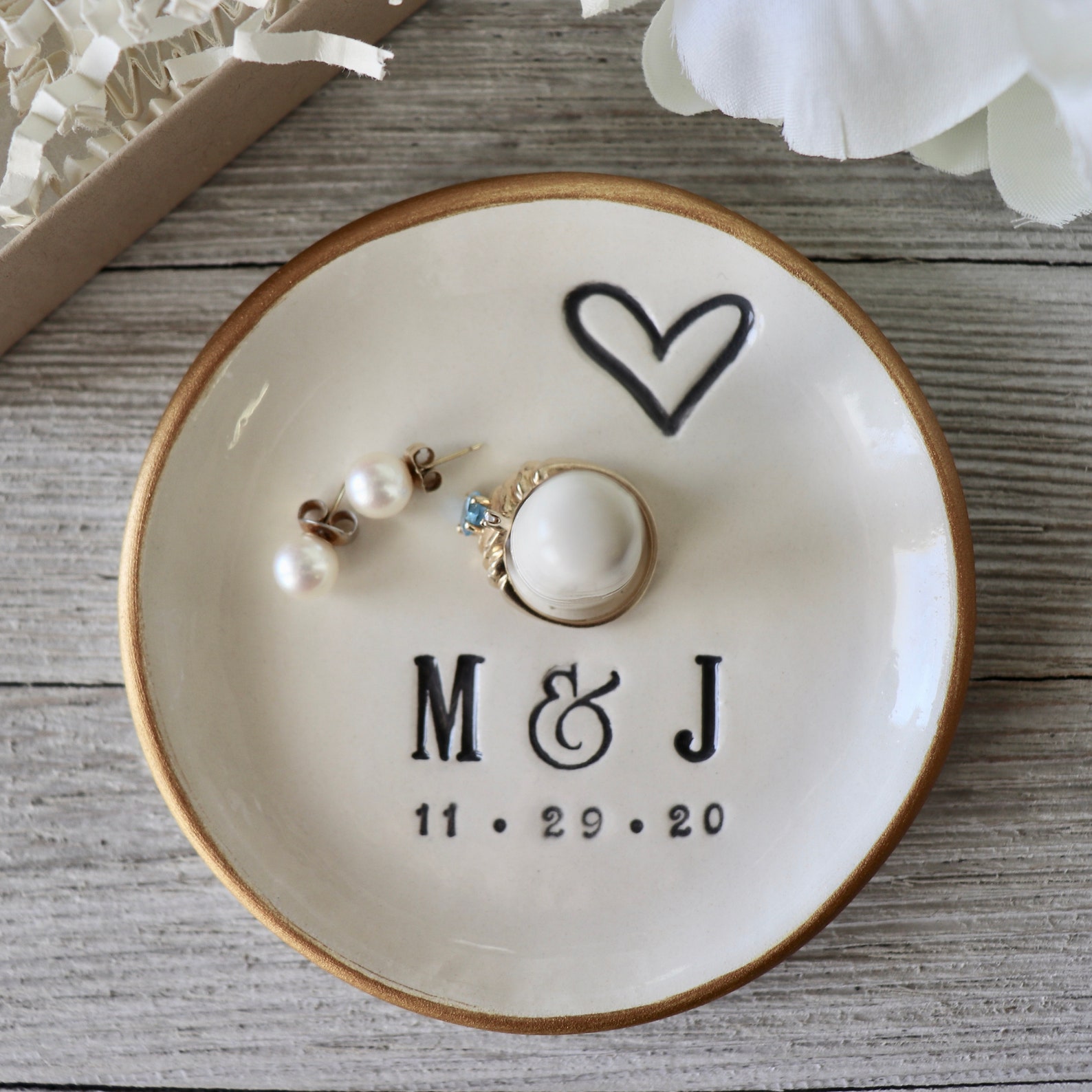 Custom Ring Dish, Ring Dish Personalized, Personalised Ring Dish, Ring ...
