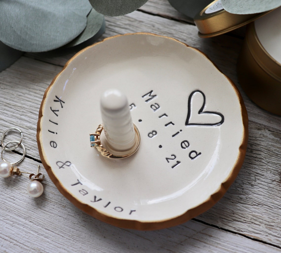 Personalized Ring Holder Custom Wedding Gift Handmade Etsy
