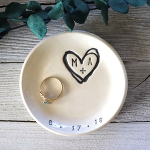 Ring holder, Ring dish, Engagement gift, Wedding gift, Bridal Shower gift, Bridesmaid gift, Engagement Ring Holder, Bridal Party gift image 7