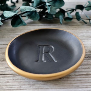 Mens Ring Dish, Mens Ring Holder, Gift for Father, Minimalist, Groom Gift, Groomsmen Gifts image 4