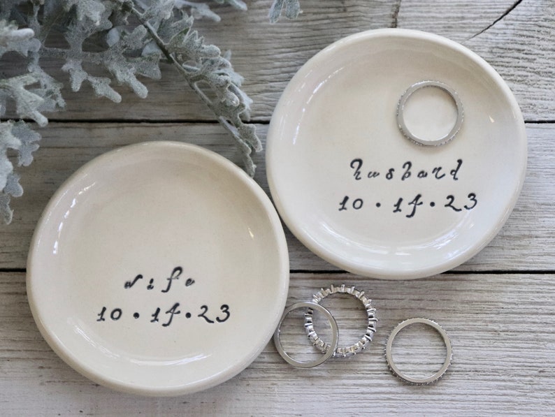 Bride to Be Gift, Ring Holder Gift Set, Bridal Shower Gift, Engagement or Wedding Gift, Husband and Wife Gift image 6