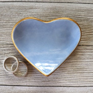 Heart, Engagement Party Favor, Ring Holder, Ring Dish, Light Blue, Baby Shower Guest Gift or Bridesmaid Gift image 10