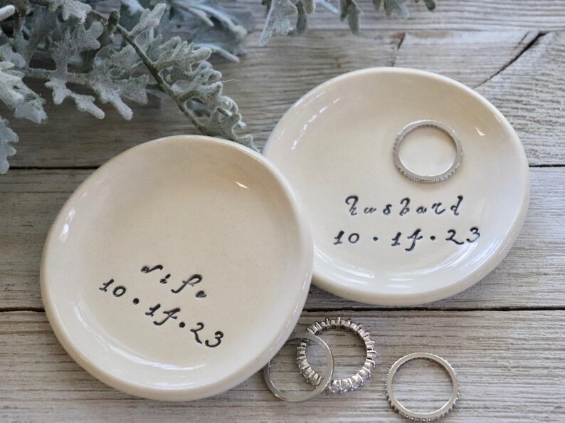 Bride to Be Gift, Ring Holder Gift Set, Bridal Shower Gift, Engagement or Wedding Gift, Husband and Wife Gift image 5