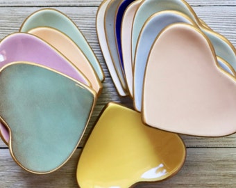 Keramische ringschotel, cadeaus bruidsmeisje, trouwbedankjes, bruidsmeisjesvoorstel, hart, kleine sieradenschotel, op bestelling gemaakt