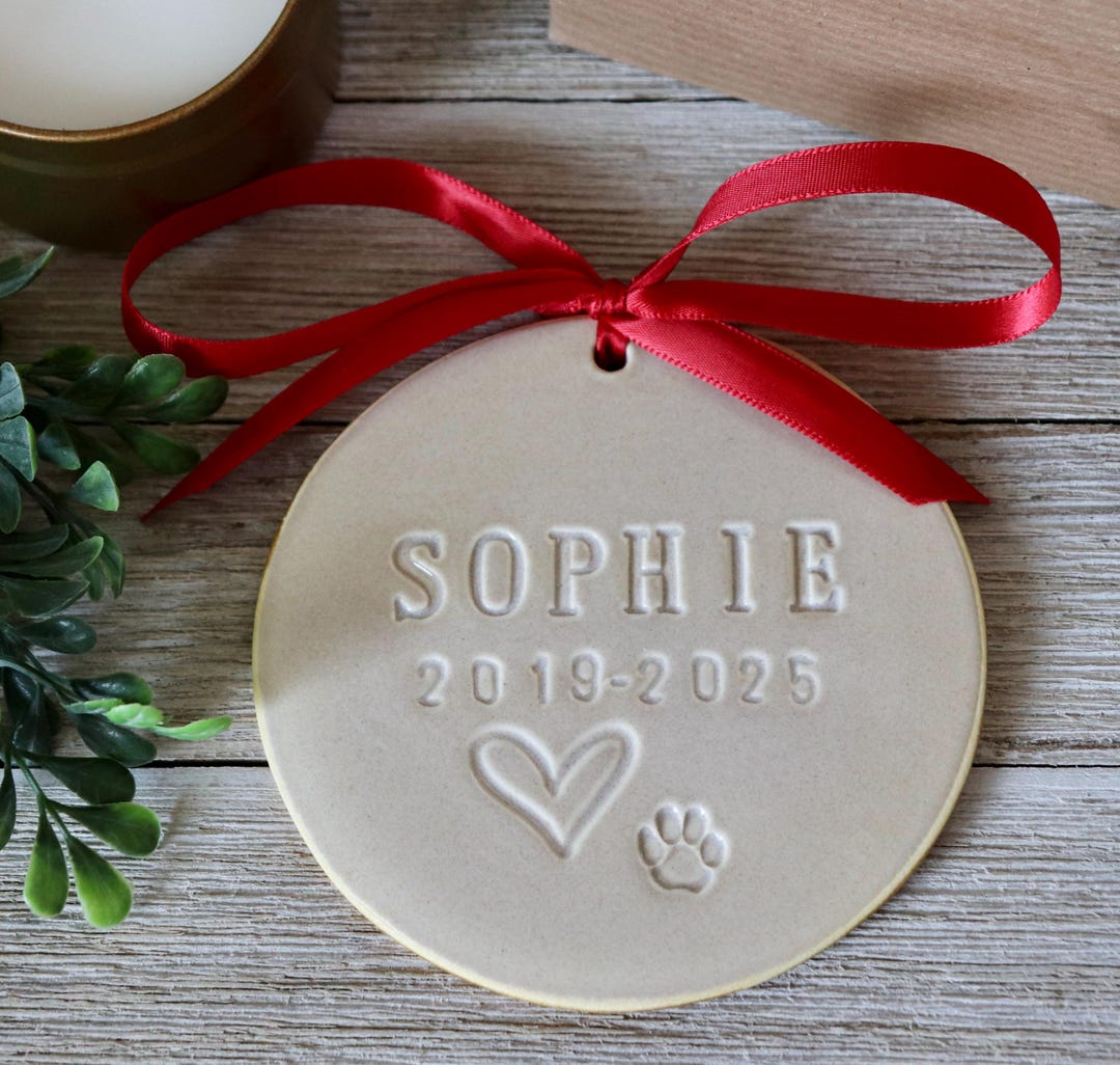 Personalized Pet Memorial Christmas Ornament | Custom Keepsake for ...