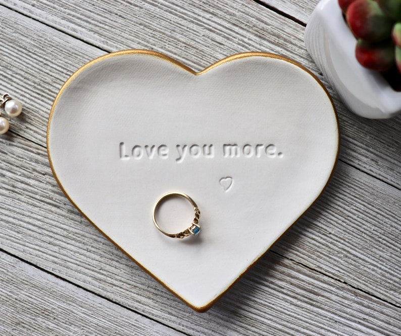 Heart, Gift, 9th Anniversary Gift, Gift for Her, Ring Holder, Girlfriend Gift, MADE TO ORDER image 4