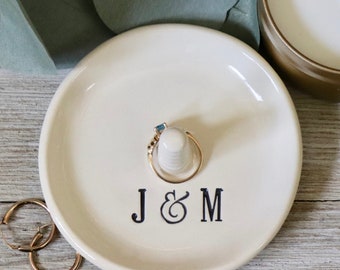 Ring Holder, Personalized, Jewelry Cone, Ring Display, Ring Dish, Monogram, Engagement Gift, Custom Wedding Gift