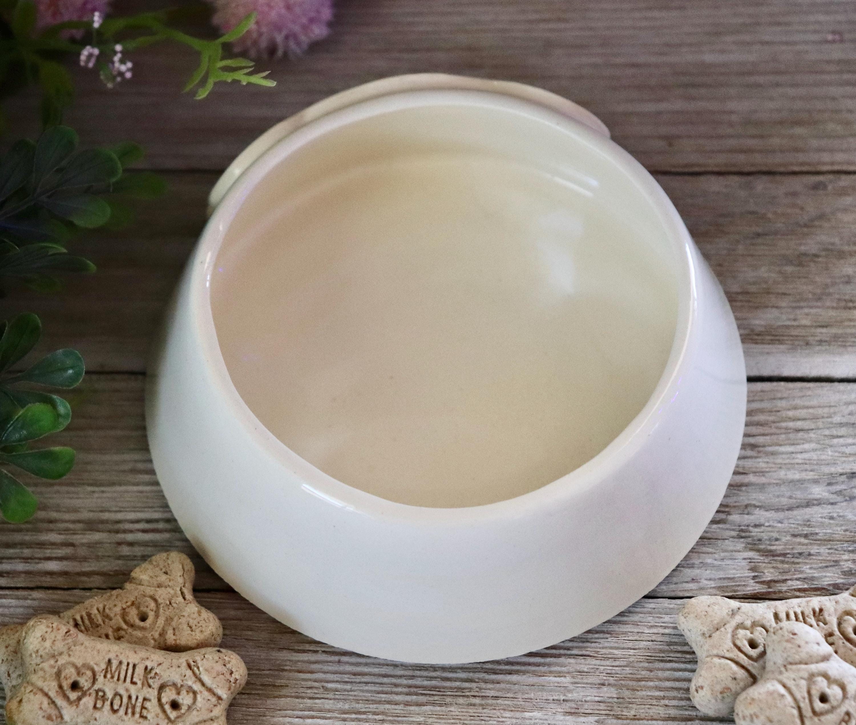 Ceramic Dog Water Bowl | Handmade Custom Pet Dish for Small & Medium ...