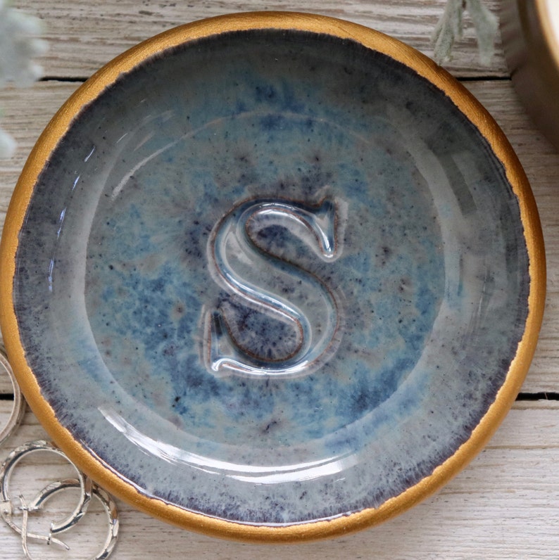Ring Holder for Men, Ring Dish, Personalized Gift for Him, Monogram Ring Dish image 1