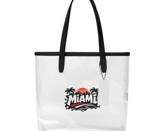 Clear Tote Bag Stadium Approved Miami 2026 Soccer Fan Tote