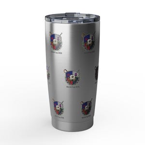 Dödskalleblommigt tumbler | 20oz rostfri resemugg