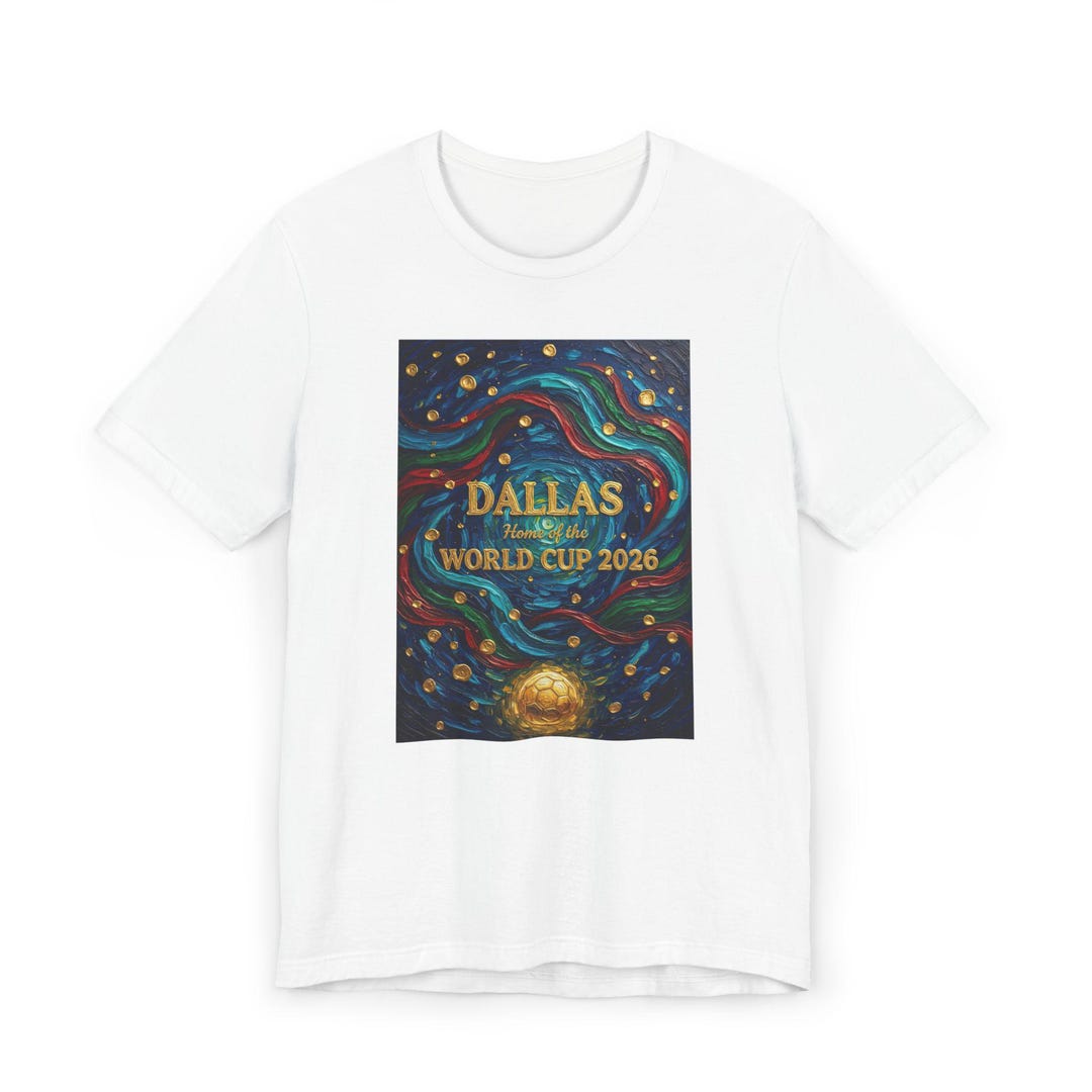 Dallas World Cup 2026 T-shirt | Soccer Ball Cosmos Design - Etsy