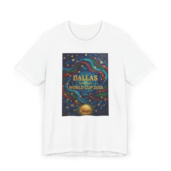Dallas World Cup 2026 T-shirt | Soccer Ball Cosmos Design - Etsy