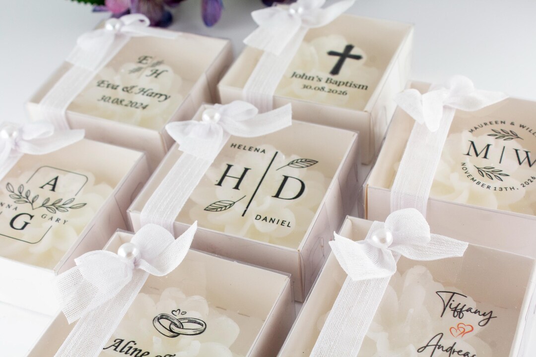 Wedding Gift Lotus Candle in Bulk for Guests, Baby Shower Favors ...