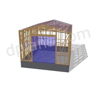 25' x 21' Timber-Frame Garage Plans | Sturdy Timber Frame Design