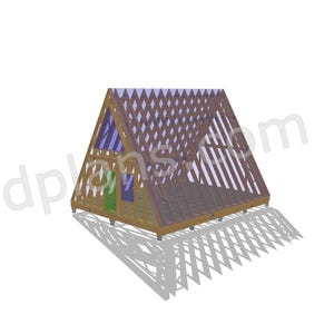 22' x 29' A-Frame Holiday House Plans | Alpine Timber Frame Design