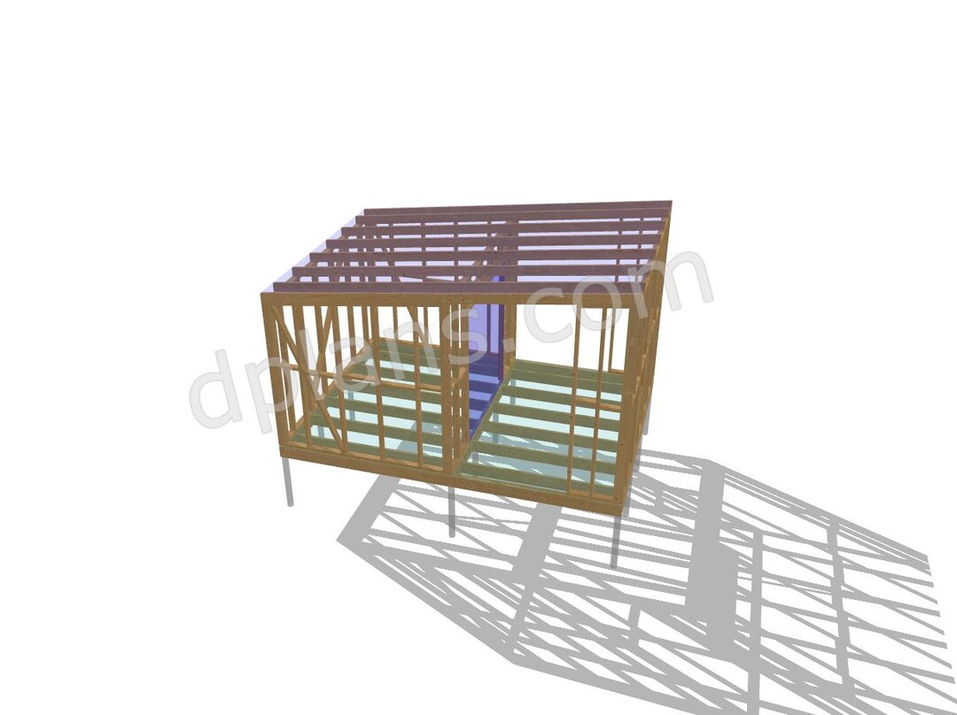 13' X 9' + 8' X 13' Small House or Commercial Space Plans | Adaptable ...