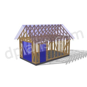 19' x 12' Timber-Frame Storage Shed Plans | Durable Timber Frame Design