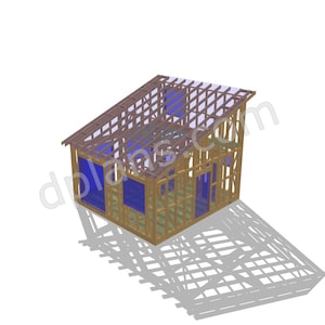 20' x 21' Holiday House with Loft Plans