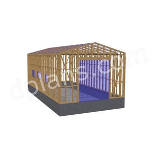41' x 21' High-Clearance Garage Plans | Timber Frame Design