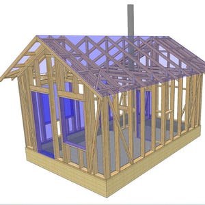 23m2 (248 sq ft) Timber-Frame Sauna | Small Cabin - DP2025P007