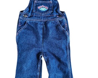 Vintage 1983 Cabbage Patch Kombinezon dziecięcy Rozmiar 24 Miesiące Niebieskie Dżinsy Rzadkie
