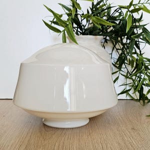 Vintage Farmhouse SchoolHouse Glass Dome Ceiling Light Replacement Fixture. Vintage Dome Ceiling Light.