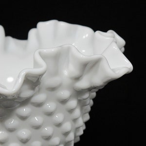 Vintage Fenton Hobnail Ruffled Compote for Wedding Decor or Home Decor image 2
