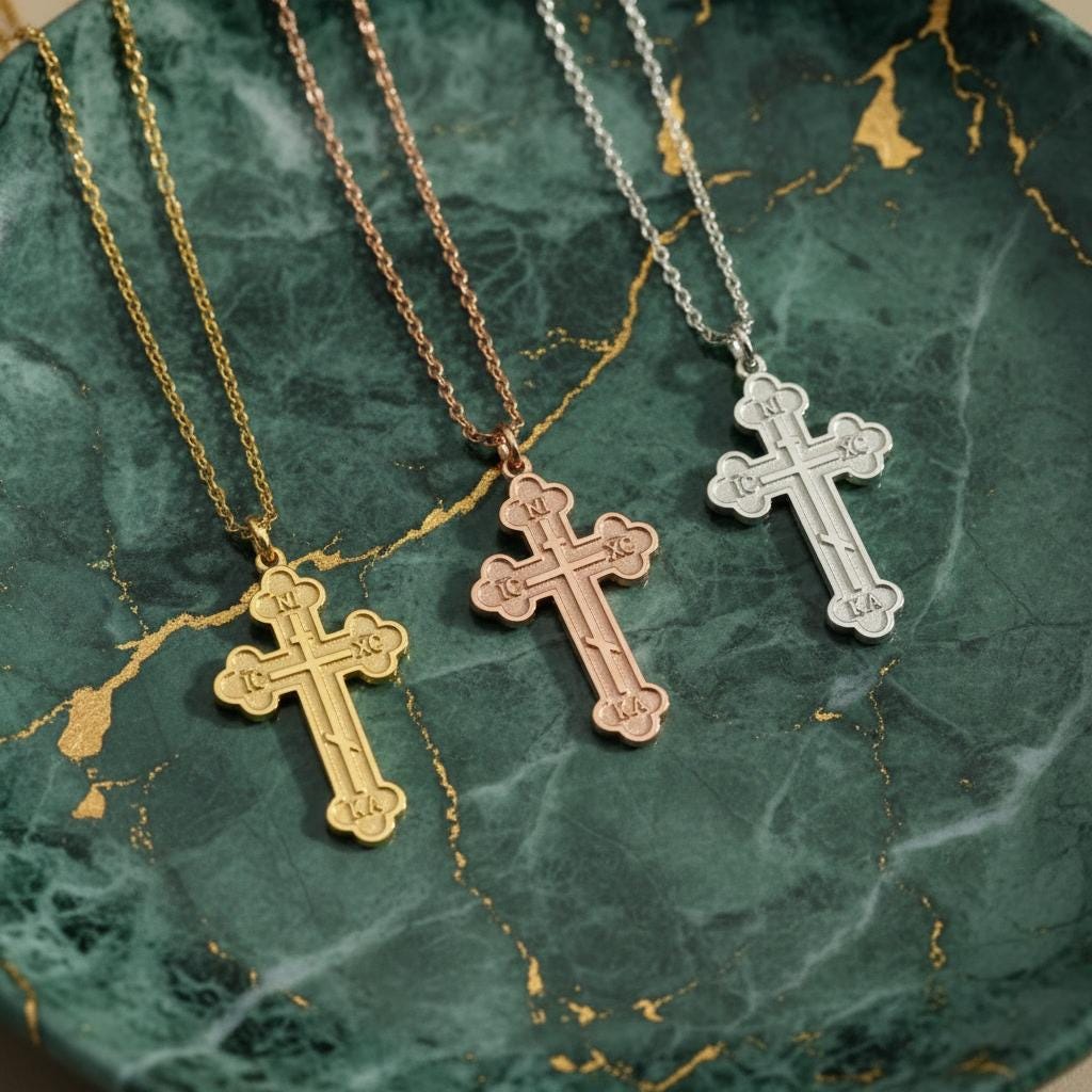 Konstantino Cross Necklace - Etsy
