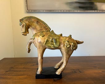 馬の彫刻 石材製 中国彫刻の緑色の石の馬の彫刻像 - Etsy 日本