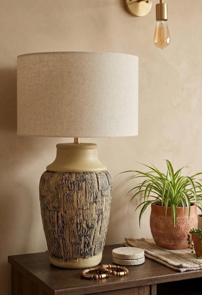 Mid century pottery table lamp - Etsy 日本