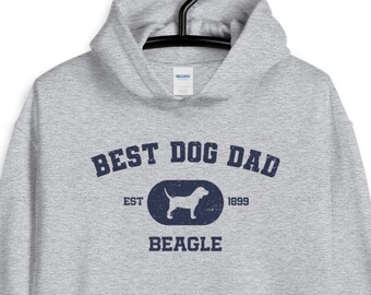 Camisa Beagle Dog DAD / Personalización personalizada de mascotas / Mejor perro papá / Regalo del Día del Padre / Camiseta Beagle Lover / Sudadera con capucha / Camiseta sin mangas / Manga larga