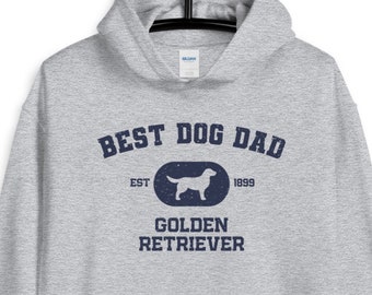 Golden Retriever Best Dog DAD camisa / Personalización personalizada / Regalo del Día del Padre / Retriever Lover Camiseta / Sudadera con capucha / Camiseta sin mangas / Manga larga